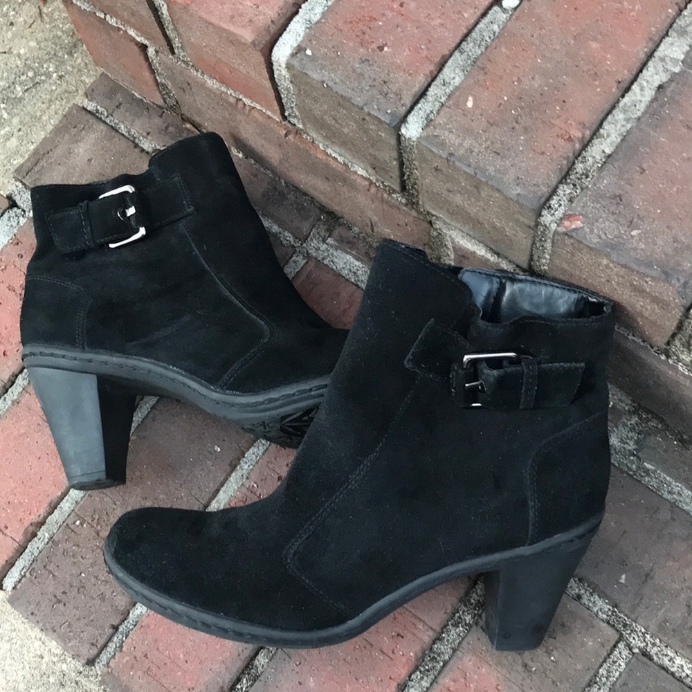 Black SUEDE  Ankles.     Size 9.5